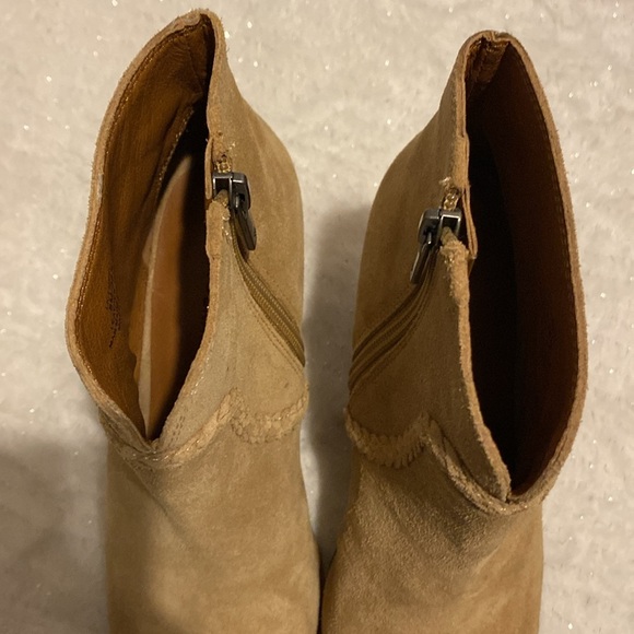 New Lucky Brand peep toe wedge booties size 8M - Picture 4 of 9